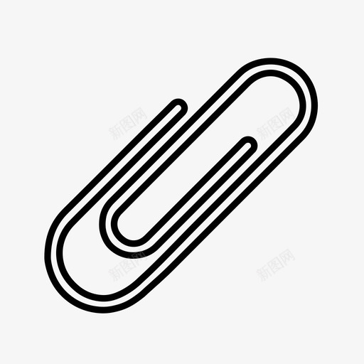 回形针固定器钳子图标svg_新图网 https://ixintu.com 回形针 固定器 文具 钳子