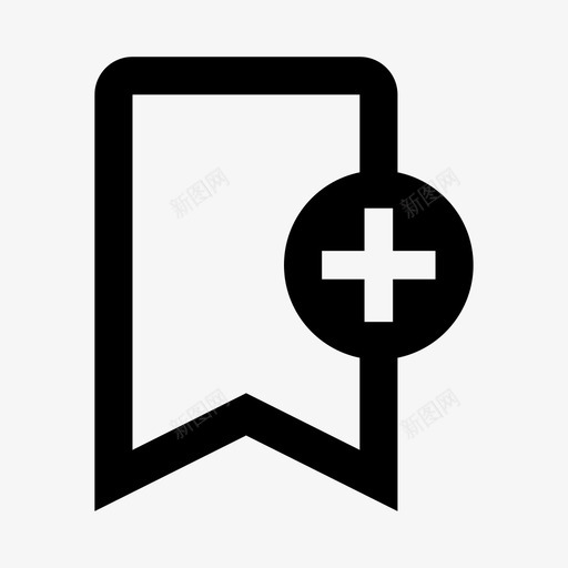 书签添加链接图标svg_新图网 https://ixintu.com 书签 条纹 添加 界面2 行 链接 页面