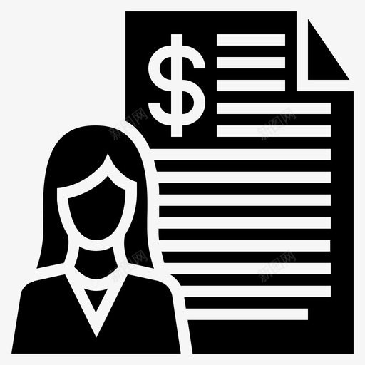 商务报告商务合同商务专家图标svg_新图网 https://ixintu.com 商务专家 商务合同 商务报告 财务报告