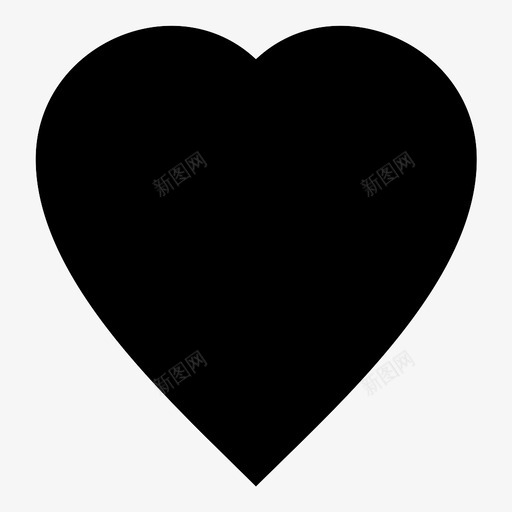 心扑克牌西装牌图标svg_新图网 https://ixintu.com 心 扑克牌 西装牌