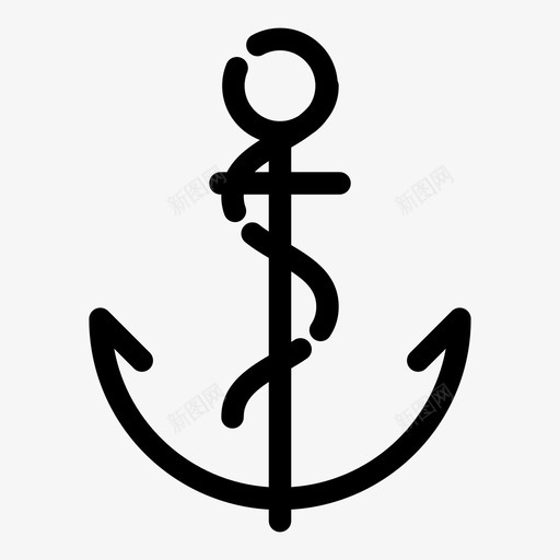 锚海军海上图标svg_新图网 https://ixintu.com 基本pt1 海上 海军 船 锚