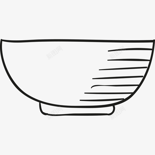 空碗家里的东西图标svg_新图网 https://ixintu.com 家里的东西 空碗