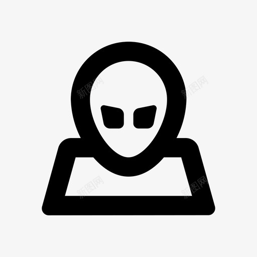 外星人太空不明飞行物图标svg_新图网 https://ixintu.com 不明飞行物 人物 外星人 太空
