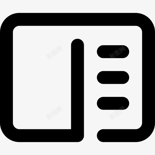 菜单应用程序工具栏图标svg_新图网 https://ixintu.com 工具栏 应用程序 用户界面 界面 菜单