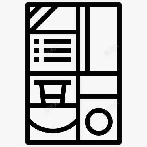 自动售货机咖啡咖啡机图标svg_新图网 https://ixintu.com 厨房用具 咖啡 咖啡机 自动售货机 食品和餐厅