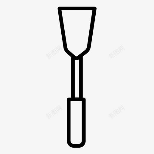 抹刀涂抹器工具图标svg_新图网 https://ixintu.com 工具 抹刀 涂抹器
