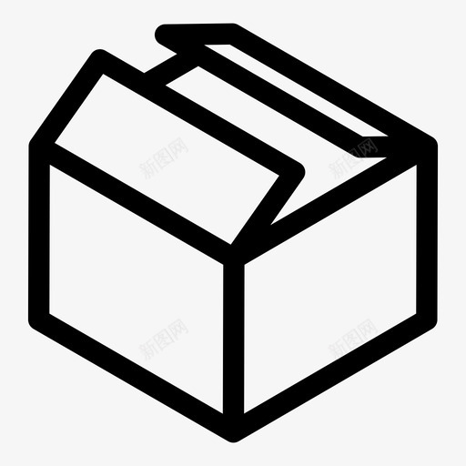 箱子纸板箱交货图标svg_新图网 https://ixintu.com 交货 储存 包装 箱子 纸板箱