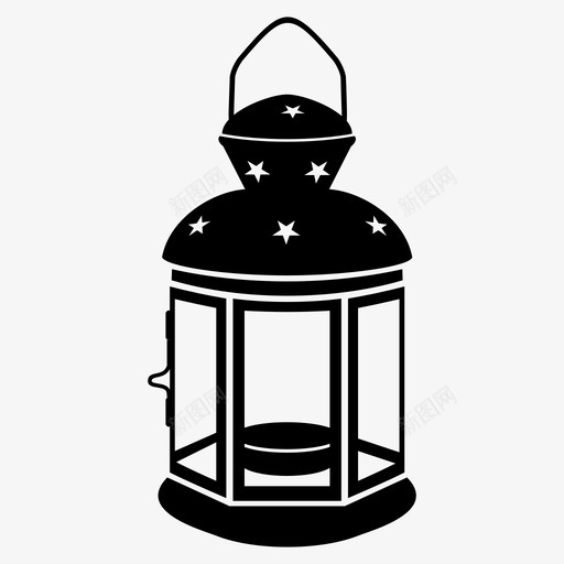 灯笼烛光灯图标svg_新图网 https://ixintu.com 灯 灯笼 烛光