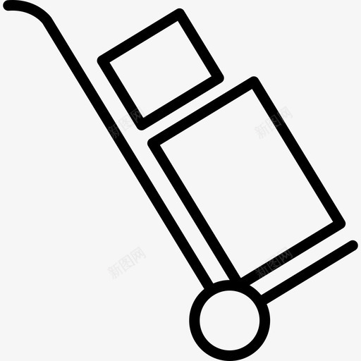 送货推车购物成瘾图标svg_新图网 https://ixintu.com 购物成瘾 送货推车