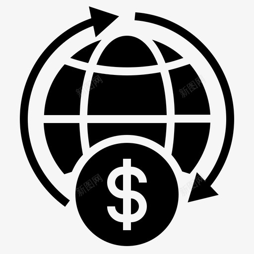 全球业务全球投资国际业务图标svg_新图网 https://ixintu.com 全球业务 全球投资 国际业务 跨国业务