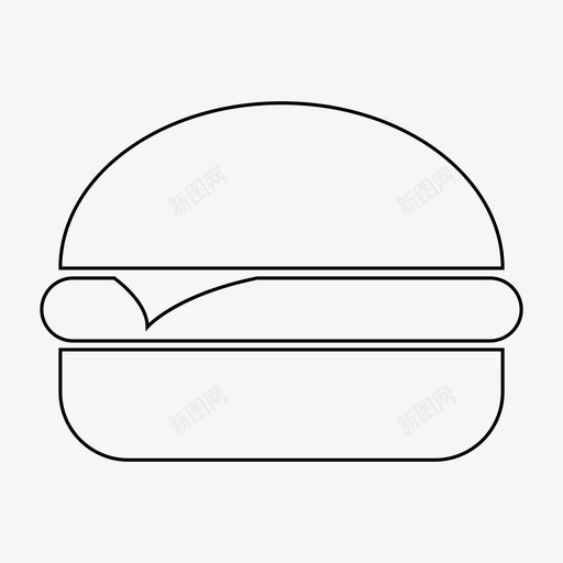 汉堡芝士汉堡吃图标svg_新图网 https://ixintu.com 吃 垃圾食品 快餐 汉堡 芝士汉堡