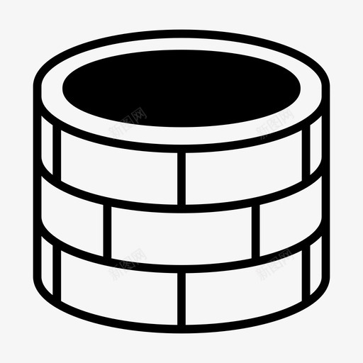水井建筑和城市农业和园艺图标svg_新图网 https://ixintu.com 农业和园艺 建筑和城市 水井