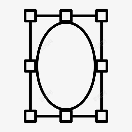 椭圆选择电子photoshop图标svg_新图网 https://ixintu.com photoshop 形状 椭圆选择 电子 网页设计1细