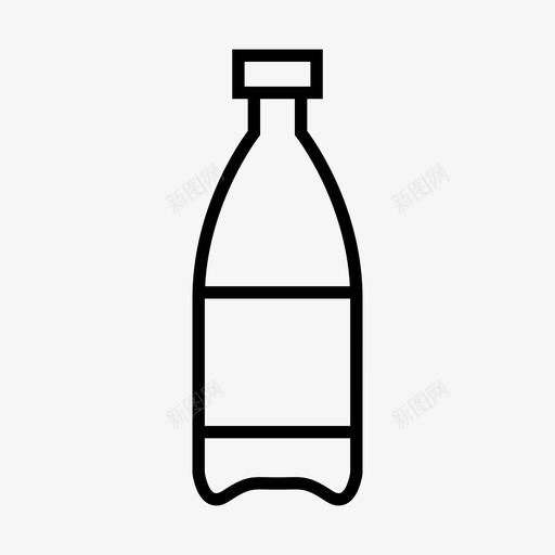 瓶饮料容器图标svg_新图网 https://ixintu.com 包装 容器 水 瓶 饮料