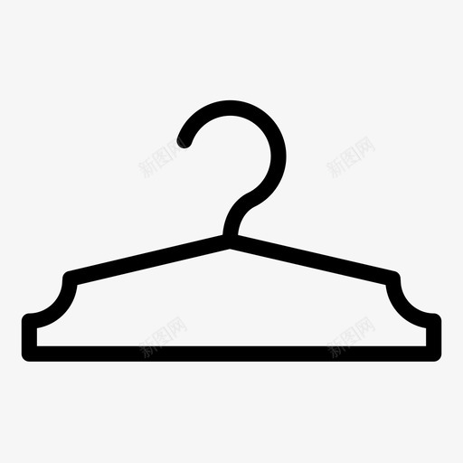 衣架服装时尚图标svg_新图网 https://ixintu.com 内饰 时尚 服装 电子商务1 衣架 衣柜