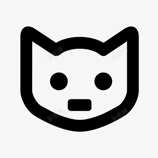 猫动物小猫图标svg_新图网 https://ixintu.com 动物 动物园 小猫 猫