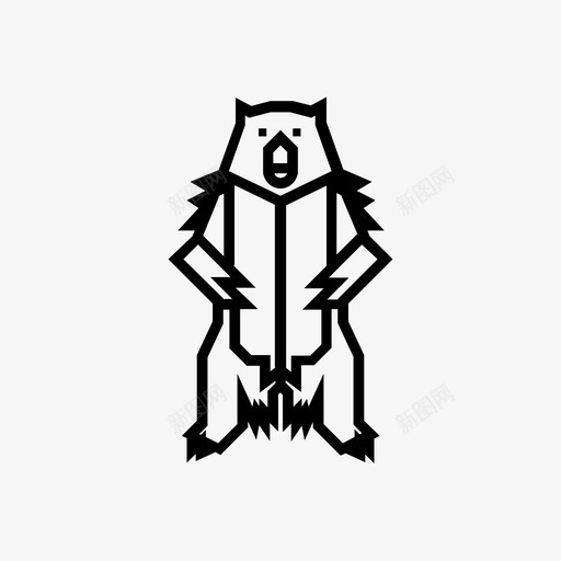 灰熊动物福利斯图标svg_新图网 https://ixintu.com 动物 灰熊 福利斯 荒野