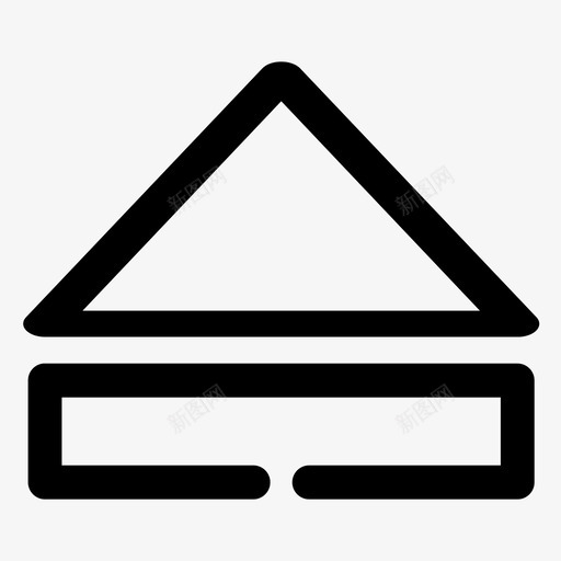 弹出音频按钮图标svg_新图网 https://ixintu.com 停止 弹出 按钮 播放器 音频 音频间隔加粗