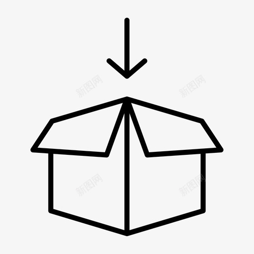 进货包裹箱子信件图标svg_新图网 https://ixintu.com 信件 物流4薄 箱子 进货包裹