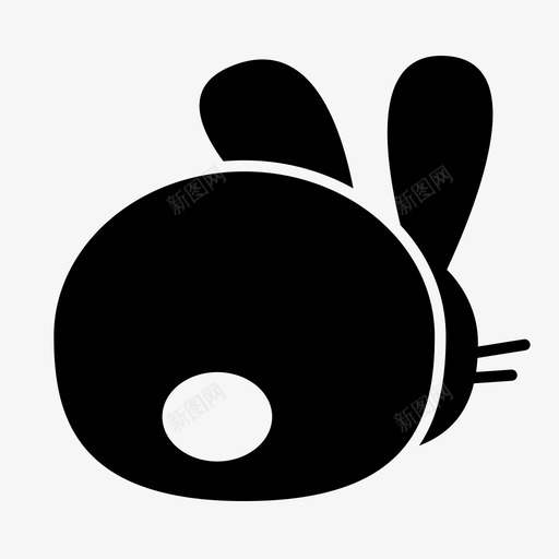 兔子复活节屁股图标svg_新图网 https://ixintu.com 兔子 兔子尾巴 复活节 复活节雕文 屁股
