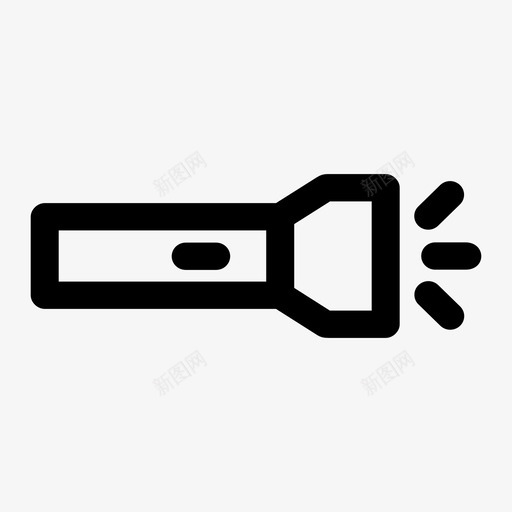 手电筒照明灯图标svg_新图网 https://ixintu.com 手电筒 灯 照明