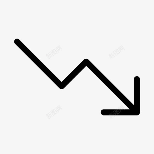 亏损减少下跌图标svg_新图网 https://ixintu.com 下跌 亏损 交易 减少 融资