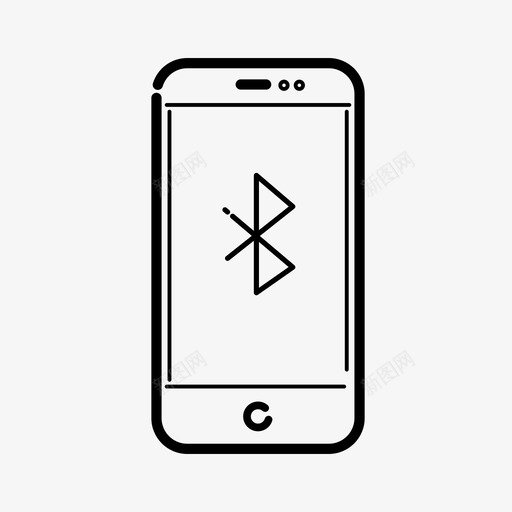 移动蓝牙蓝牙连接移动无线连接图标svg_新图网 https://ixintu.com 移动无线连接 移动蓝牙 蓝牙连接