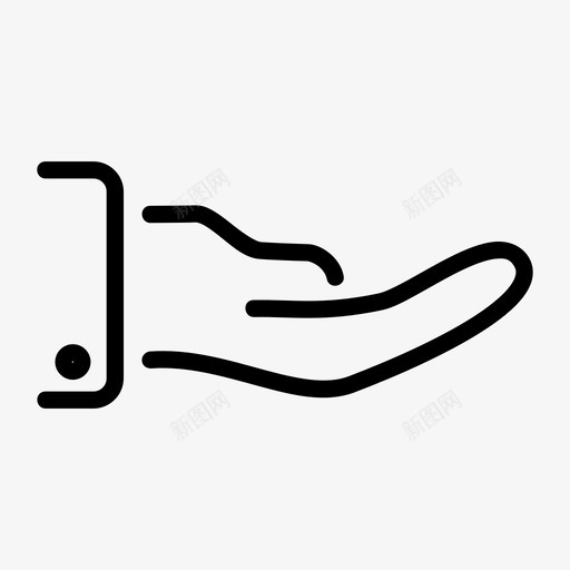 手手指人图标svg_新图网 https://ixintu.com 人 手 手指 拿