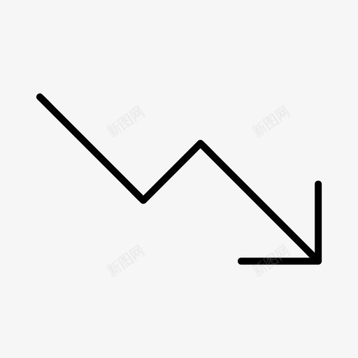 亏损减少下跌图标svg_新图网 https://ixintu.com 下跌 亏损 交易 减少 融资