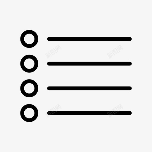 项目符号列表检查列表注释图标svg_新图网 https://ixintu.com 检查列表 注释 选项 项目符号列表