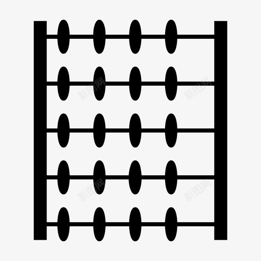 算盘计数教育图标svg_新图网 https://ixintu.com 学校 学校字形 教育 算盘 计数