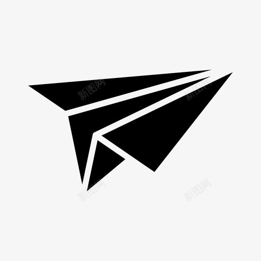 纸平面箭头单击图标svg_新图网 https://ixintu.com 光标 单击 消息 箭头 纸平面