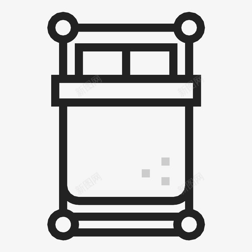 床睡一起睡图标svg_新图网 https://ixintu.com 一起睡 床 睡