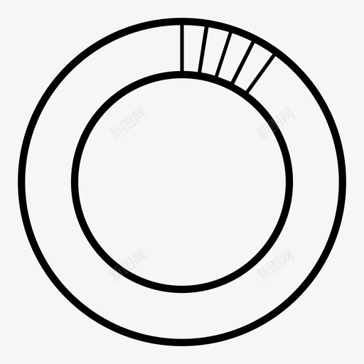 圆线十分之一图表超过十图标svg_新图网 https://ixintu.com 十分之一 图案 图表 圆线十分之一 比率分数 百分比 超过十 部分