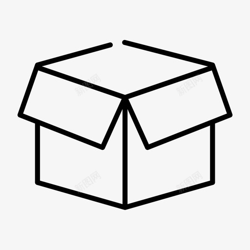 箱送包图标svg_新图网 https://ixintu.com 包 箱 运物流缺口薄 送
