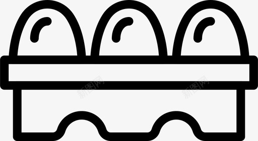 鸡蛋盒烹饪吃图标svg_新图网 https://ixintu.com 厨房 吃 漂亮食品卷1大纲 烹饪 食物 餐 鸡蛋托 鸡蛋盒