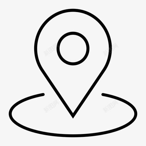 占位符检查点位置图标svg_新图网 https://ixintu.com 位置 占位符 地图 地图销 检查点