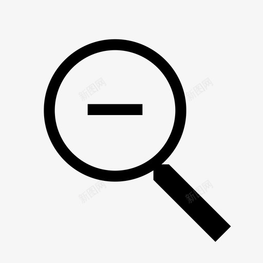 缩小检查放大镜图标svg_新图网 https://ixintu.com 删除搜索 放大镜 检查 编辑器 缩小