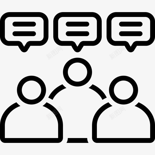 社交朋友聚会图标svg_新图网 https://ixintu.com 团体 朋友 社交 聚会