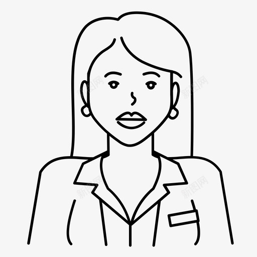 女企业家首席执行官领导图标svg_新图网 https://ixintu.com 女企业家 管理层 领导 首席执行官