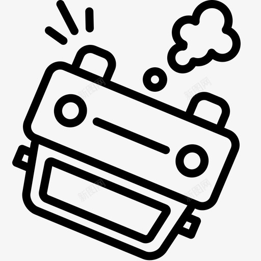 汽车事故撞车图标svg_新图网 https://ixintu.com 事故 撞车 汽车