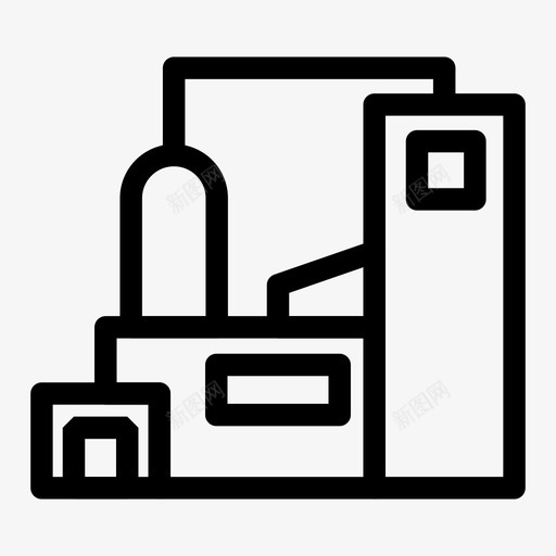 工厂厂房和工业图标svg_新图网 https://ixintu.com 厂房和工业 工厂