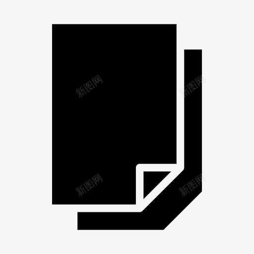 纸张文件页图标svg_新图网 https://ixintu.com 文件 纸张 营销 页