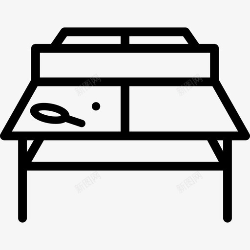 乒乓球桌运动图标svg_新图网 https://ixintu.com 乒乓球桌 运动