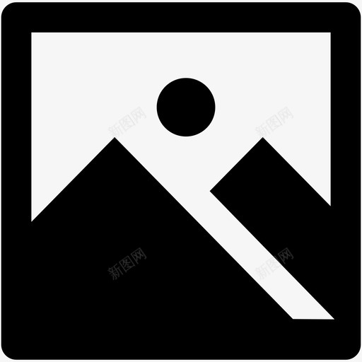 画廊相框图像图标svg_新图网 https://ixintu.com 图像 照片 画廊 相框 自然