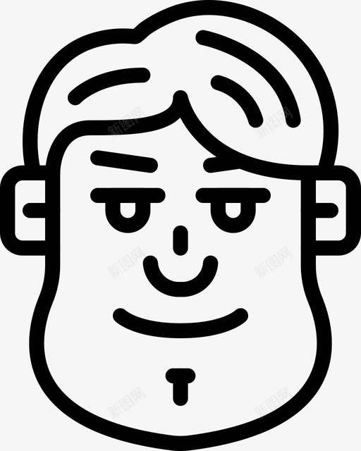 大人物头像男性图标svg_新图网 https://ixintu.com 个人资料 大人物 头像 头像轮廓 用户 男性
