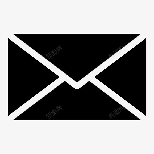 邮箱电子邮件信封图标svg_新图网 https://ixintu.com 信件 信封 电子邮件 邮箱