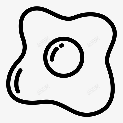 鸡蛋早餐吃图标svg_新图网 https://ixintu.com 午餐 吃 早餐 煎蛋 食品饮料 食物 鸡蛋