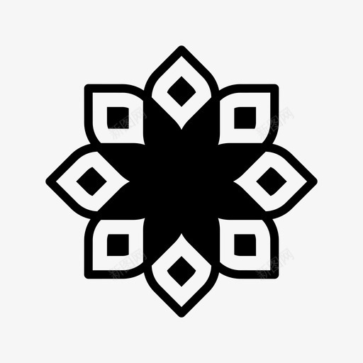 瓷砖图案花朵马赛克图标svg_新图网 https://ixintu.com 瓷砖图案 花朵 葡萄牙 马赛克