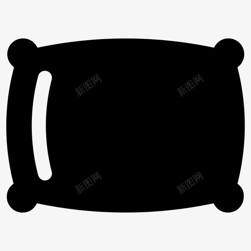 枕头卧室梦图标svg_新图网 https://ixintu.com 休息 卧室 枕头 梦 睡觉